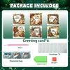 6pcs Gingerbread House DIY Diamond Painting Cards Art 15x15cm for Adults