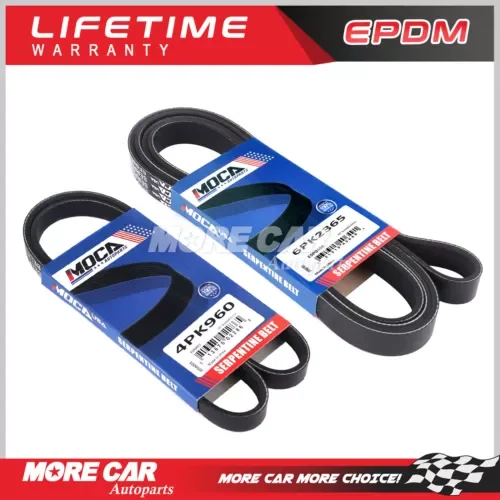 Dronehint 2X Serpentine Belt Fit for Chevrolet Express GMC Savana Sierra 4PK960 6PK2365 (For: GMC) Parts