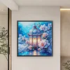 (US Only)Lantern Print Cross Stitch Kit 75x75cm DIY 14CT Egyptian Cotton Embroidery Art