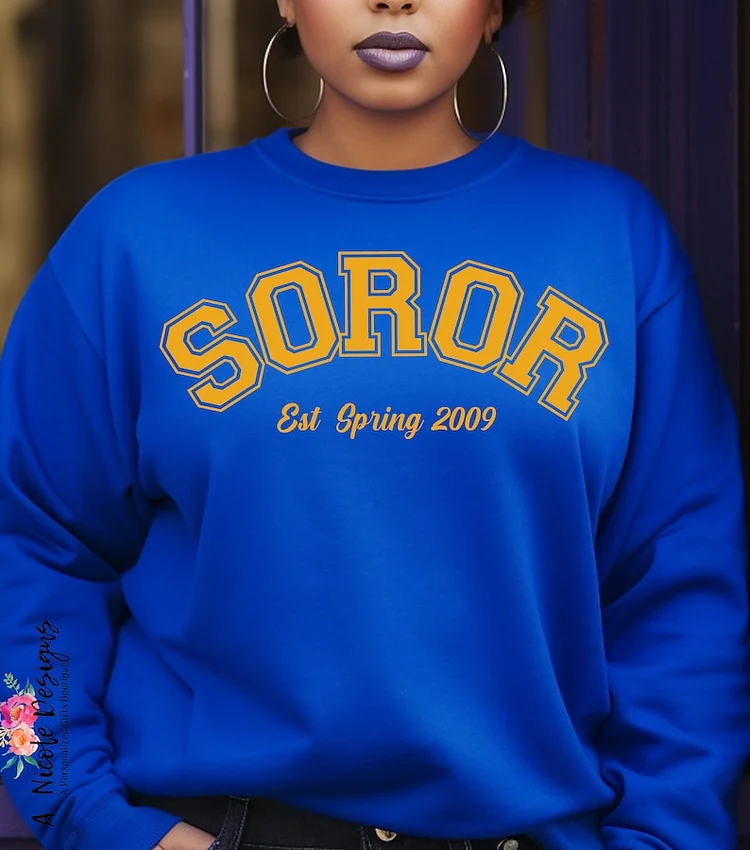 Soror Crewneck and T-Shirt | Sorority Girl | Sigma Gamma Rho Sorority | SGRho