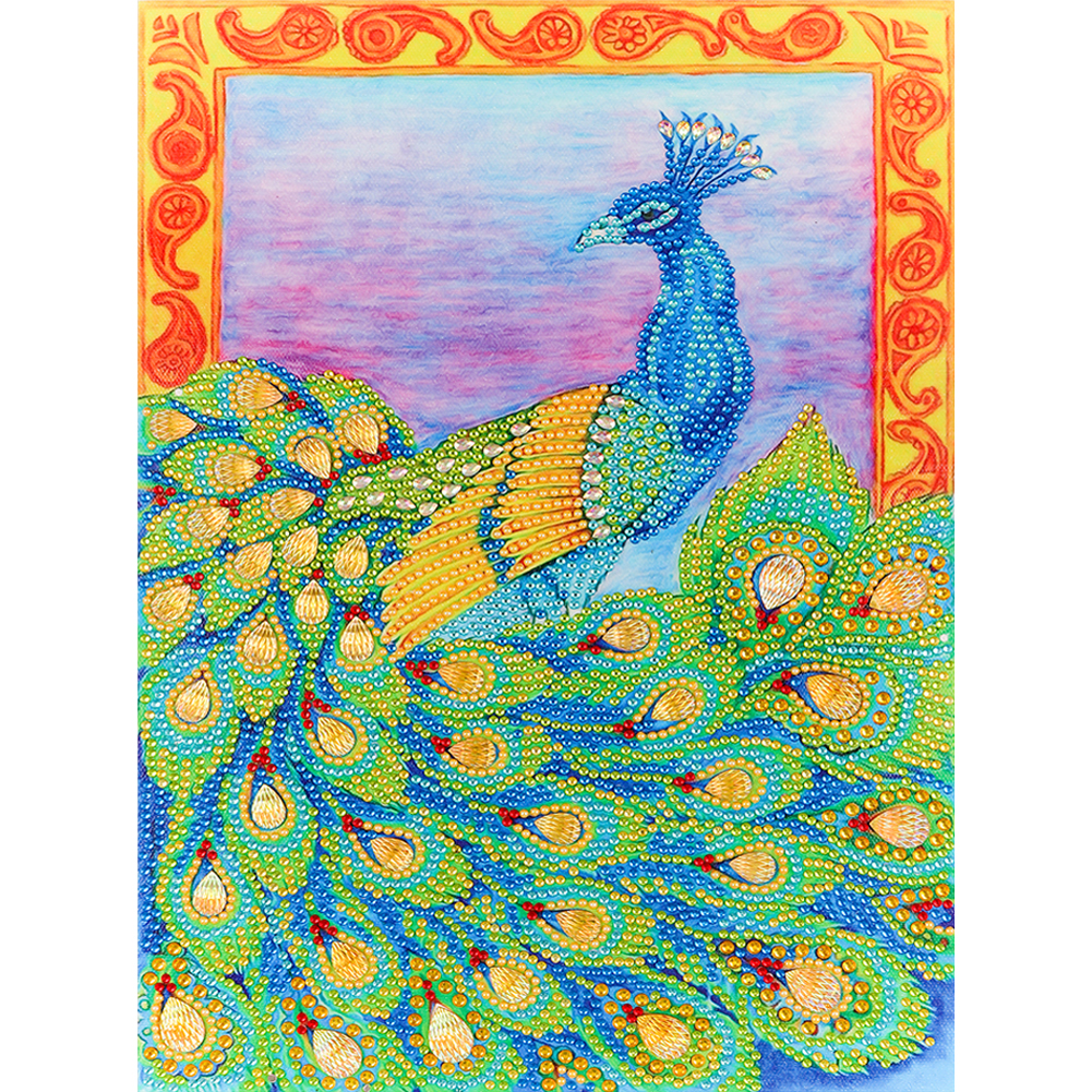 

Peafowl - Special Shaped Diamond Painting - 30*40CM, 501 Original