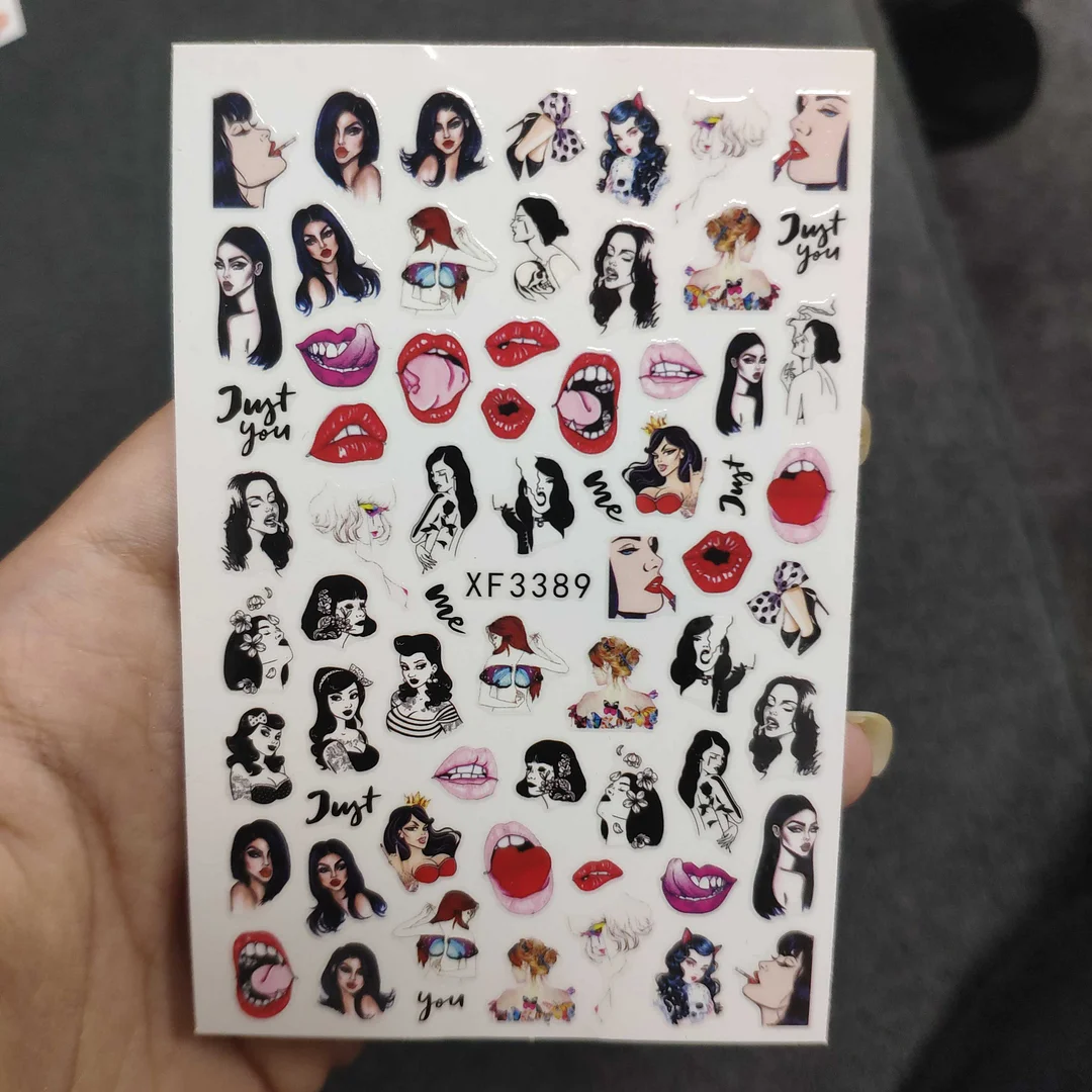 3D Chinese Red Black Dragon Manicure Decor Stickers Snake Nail Sticker DIY Self Adhesive Nail Decals Acrylic Nail Art Decoration-Nail Inspo