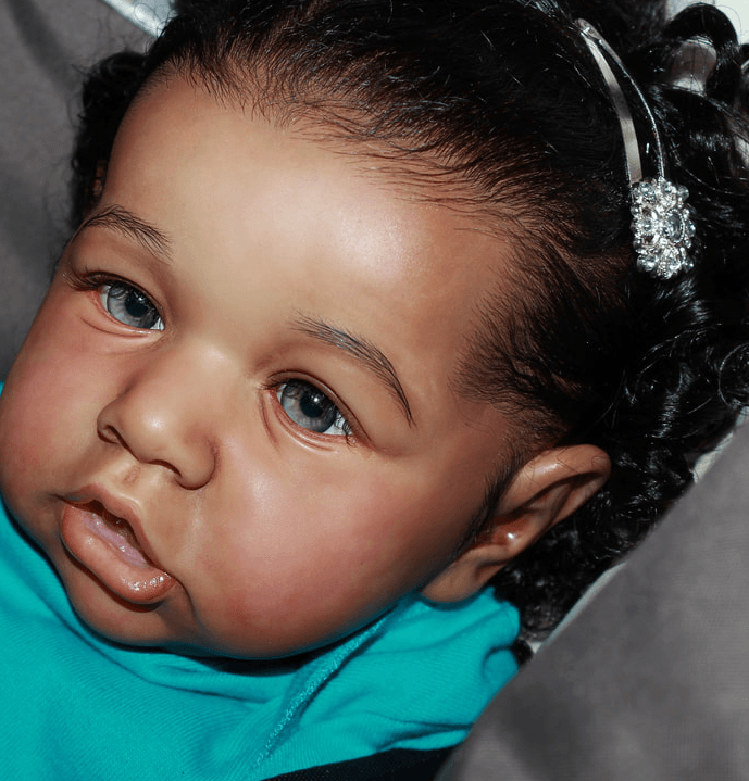 Truly Real Lifelike & Realistic Weighted African American Reborns Black Baby Mini Toddler Girls Doll by Creativegiftss®12 inch Dalary -Creativegiftss® - [product_tag] Creativegiftss.com