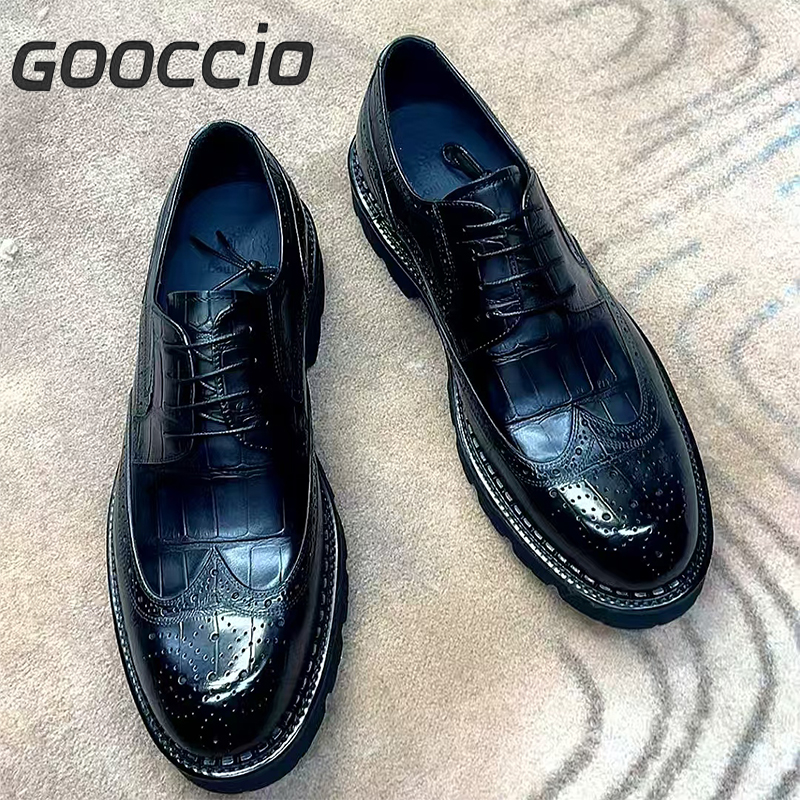 YH199 Prenium Calf-Skin Dress Shoes/Derby Shoes For Men GOOCCIO   