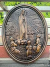 Our Lady of Fatima wood carving decoration