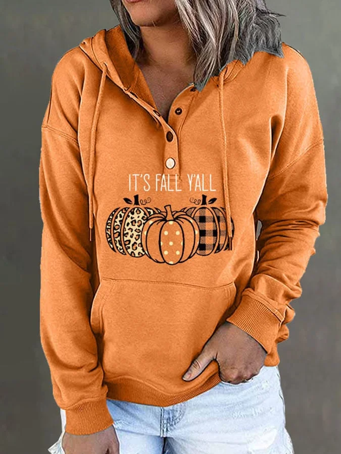 Fashion Print Hooded Long Sleeve Sweatshirt