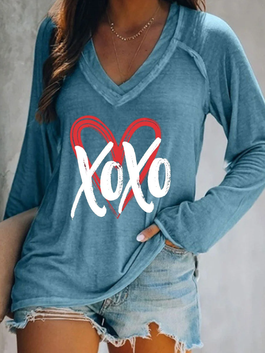 XOXO Heart Long Sleeve T-shirt