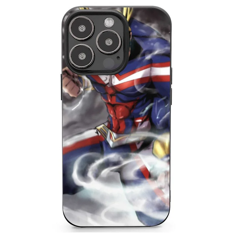 All Might Toshinori Yagi Anime My Hero Academia Phone Case Mobile Phone Shell IPhone 13 and iPhone14 Pro Max and IPhone 15 Plus Case - Heather Prints Shirts