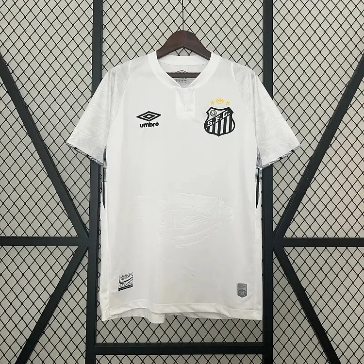 Fans edition 24-25 Santos Home (Without Logo Version) Football Jersey
