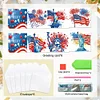 (US Only)6PCS DIY Independence Day Diamond Art Greeting Cards for Independence Day