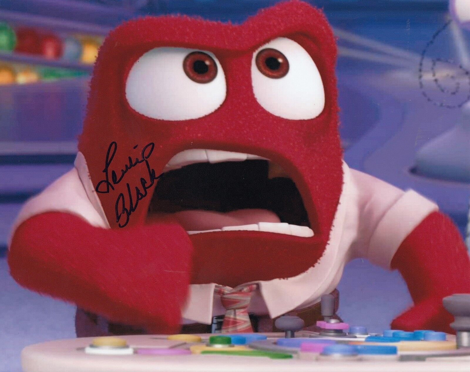 LEWIS BLACK signed (INSIDE OUT) *ANGER* autographed 8X10 Photo Poster painting W/COA #4