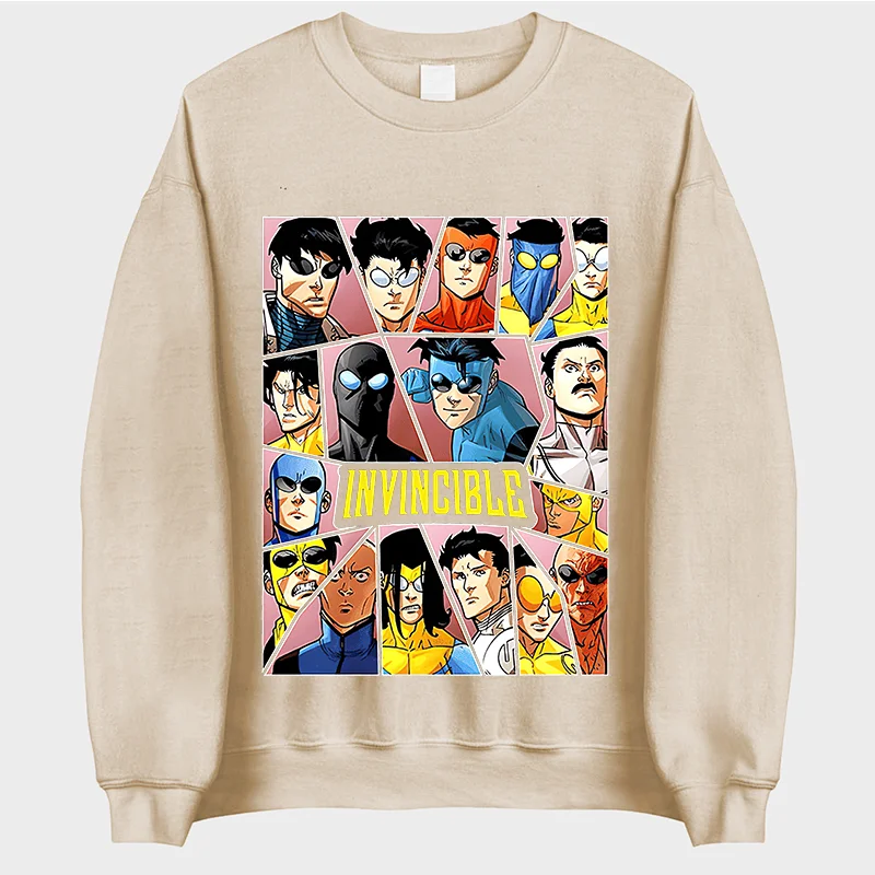 Invincible Printed Oversized Unisex Sweatshirt