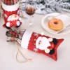 12PCS Christmas Gift Packaging Snowman Wine Bottle Decor Bags