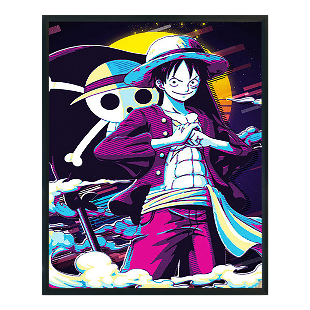 

Anime One Piece Luffy - 11CT Stamped Cross Stitch - 40*50CM, 501 Original