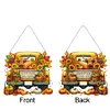 2Pcs citrouille voiture - 5d bricolage artisanat pendentif