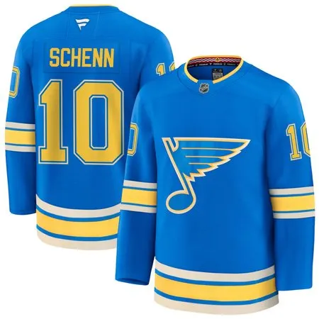 Youth St. Louis Blues #10 Brayden Schenn Blue 2025 With C Patch Stitched Hockey Jersey