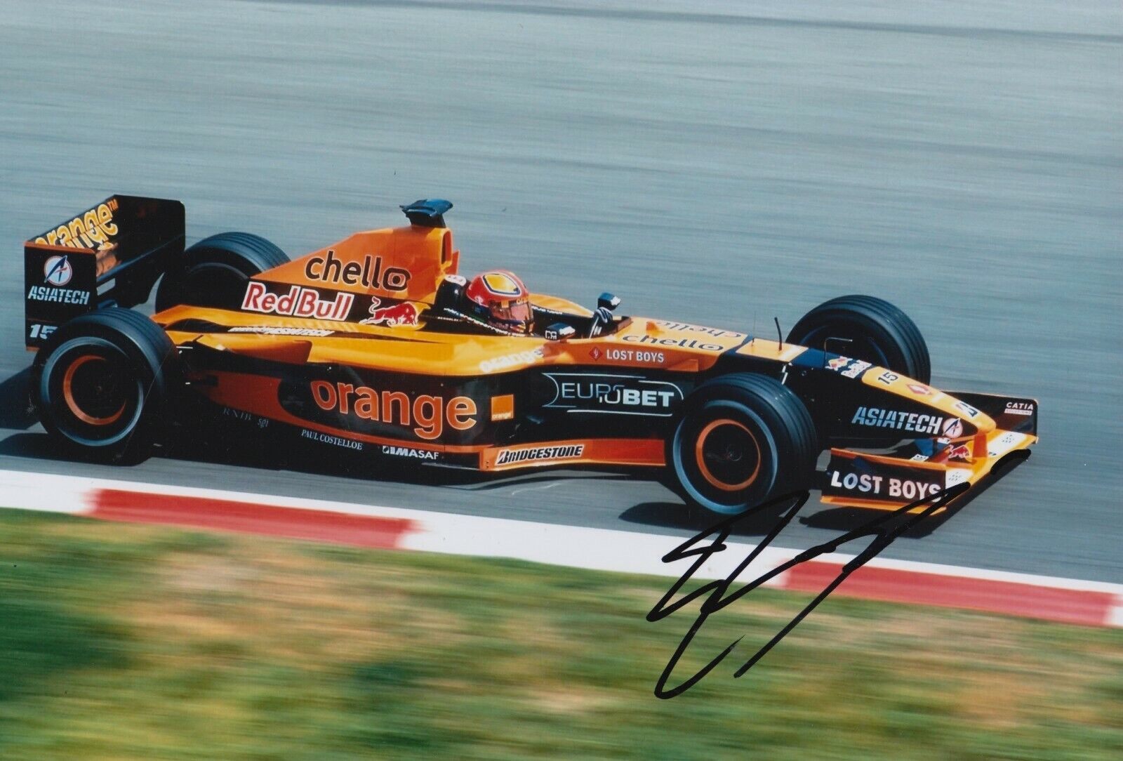 Enrique Bernoldi Hand Signed 12x8 Photo Poster painting - F1 Autograph.