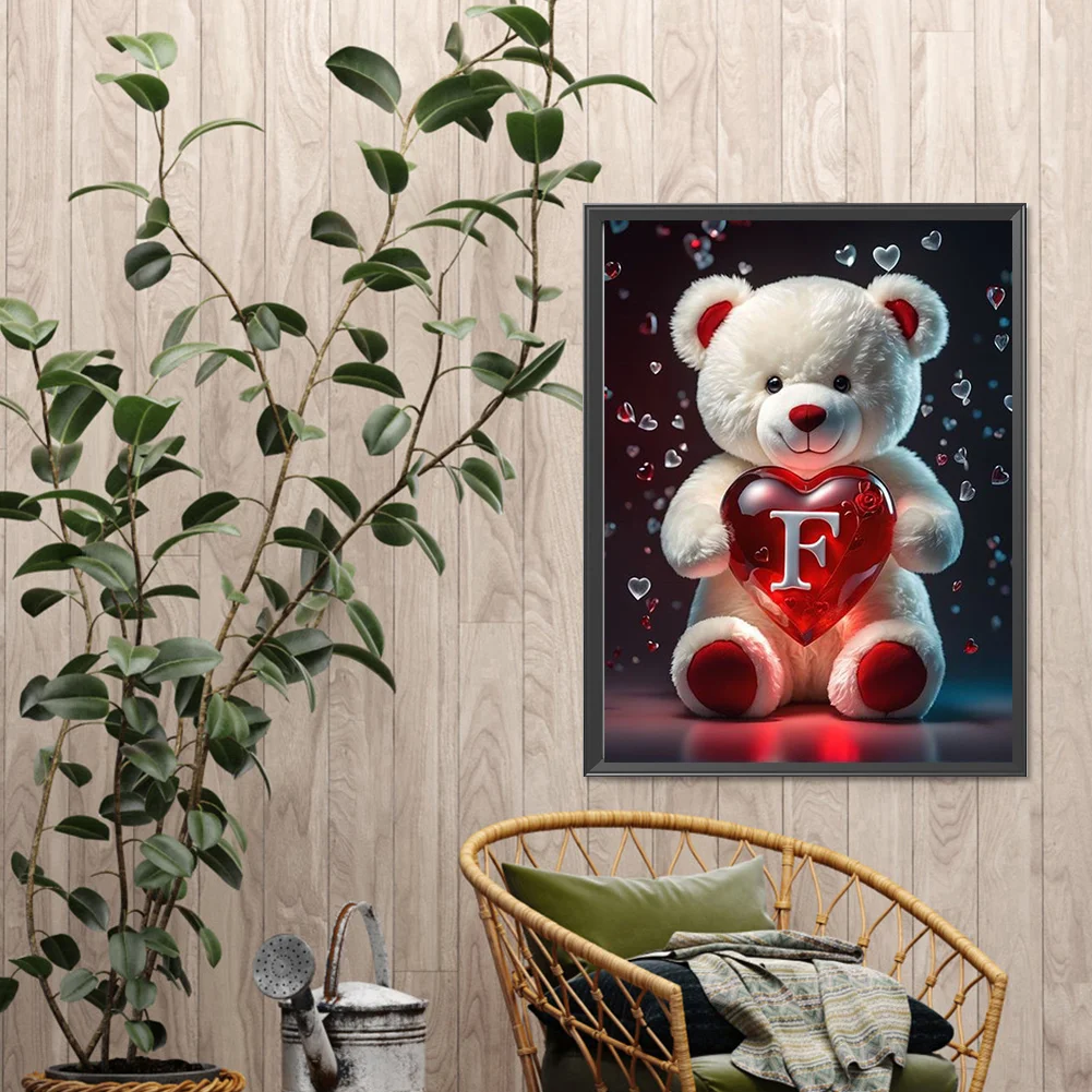 Diamond Painting - Full Square Drill - Bear Love F(Canvas|35*45cm)