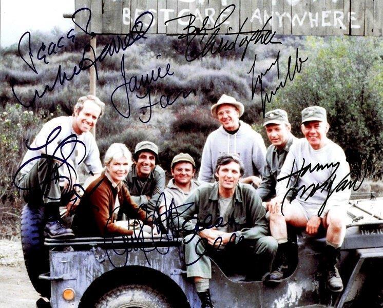 REPRINT - MASH Cast Autographed Signed 8 x 10 Photo Poster painting Poster RP Man Cave