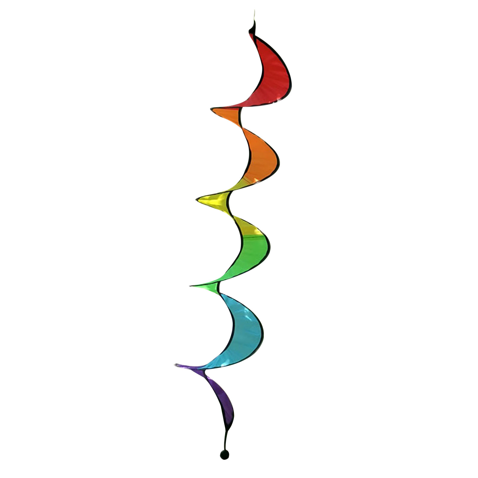 

Wind Spinner Cloth Decor - Colorful Rainbow Wind Strip Garden & Outdoor, 501 Original