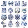 Porcelain Glass Bead Partial 11CT DIY Stamped Cross Stitch Kits for Beginners Adults Home Decor Cross Stitch Art and Crafts Kits 14.04x14.04in