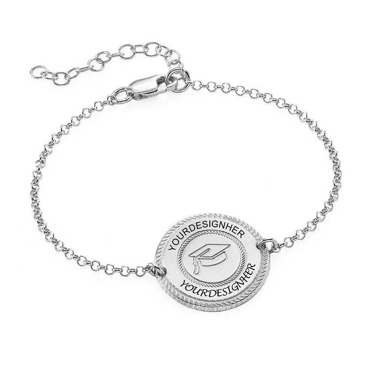Personalized Design Graduation Hat Bracelet