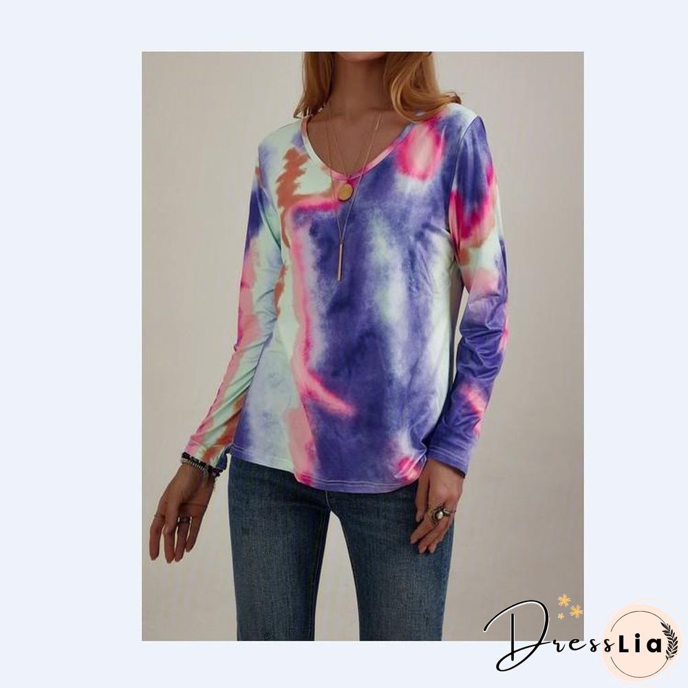 Daily V Neck Long Sleeve Shirt