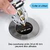 Bouchon universel de fuite de t&ecirc;te d'eau de lavabo