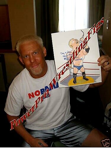 WWE MR KEN KENNEDY HAND SIGNED AUTOGRAPHED PAINTING WITH PROOF COA LIMITED TO 50