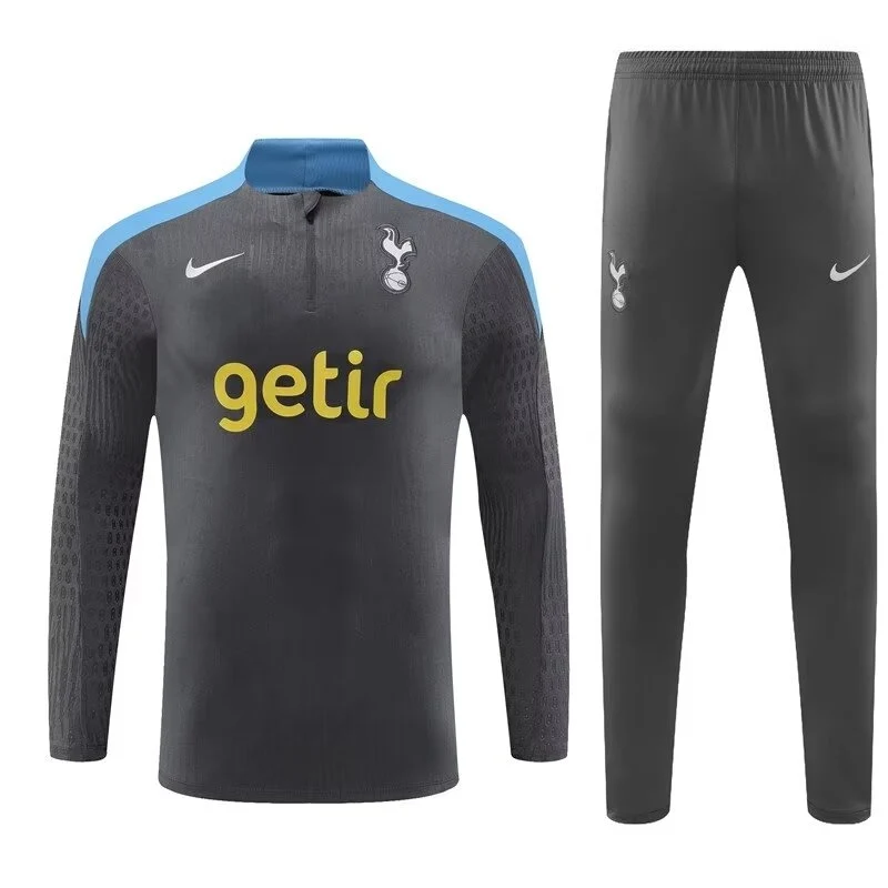24/25 Tottenham Hotspur Black Long Sleeve Training Suit