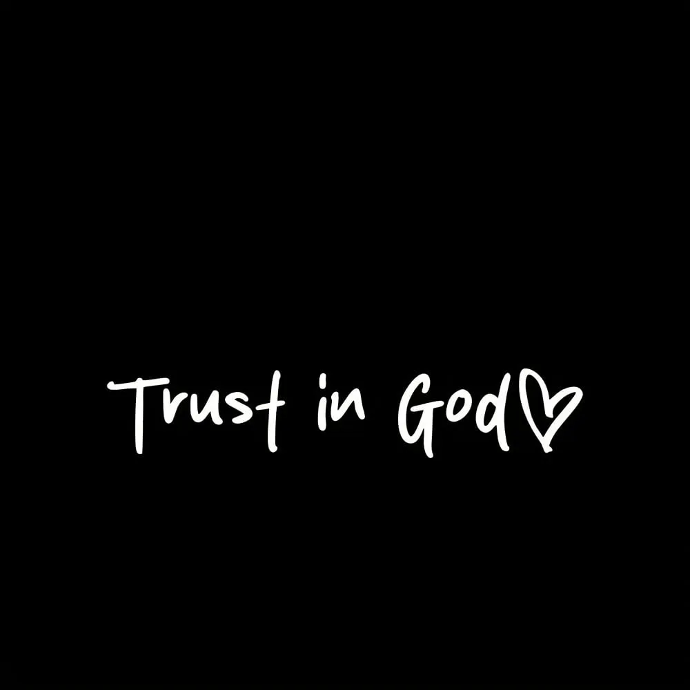 2pcs Trust in God Car Rearview Mirror Sticker. Car Rearview Mirror Decal. Inspirational Vinyl Sticker. Ideal Christian Gift