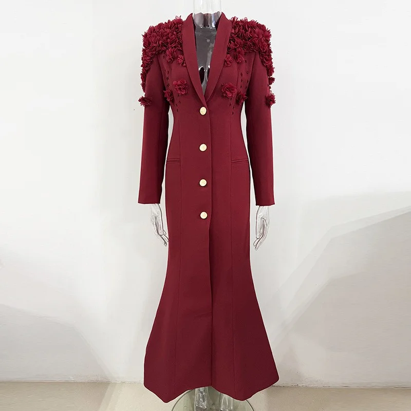 Nigikala Nigikala New Star Fashion Heavy Industry Nail Bead Three-Dimensional Flowers Green Fruit Collar Dress Dress Dress Dress