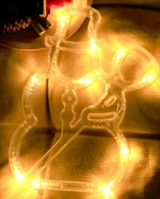 LED Christmas festive room window display suction cup lights decorative lights