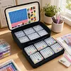Transparent Diamond Painting Storage Box Set with Handle Bag & Stickers Diamond Painting Storage Case Portable Bead Storage Box for Diamond Painting Accessories and Tools