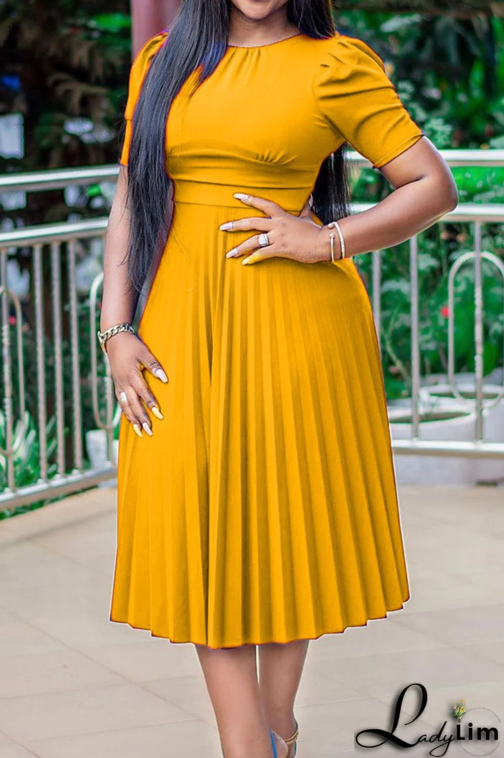 Red Fashion Casual Solid Patchwork O Neck Short Sleeve Dress