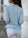Urban Style Solid Color Long Sleeves Shirts Tops