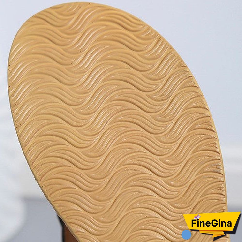 Women's Summer Tassel Wedge Flip Flops Thick Sole Beach Sandals