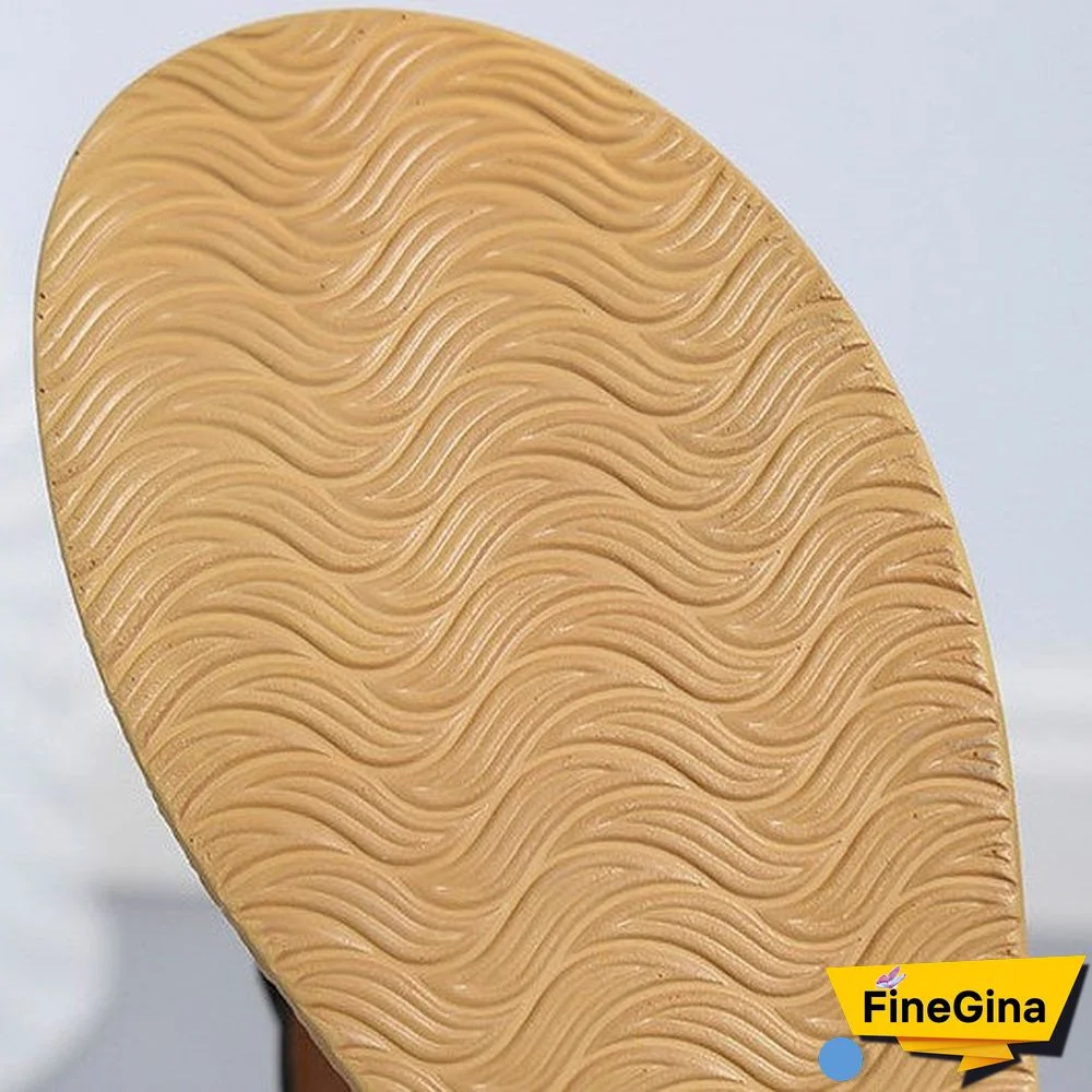 Women's Summer Tassel Wedge Flip Flops Thick Sole Beach Sandals