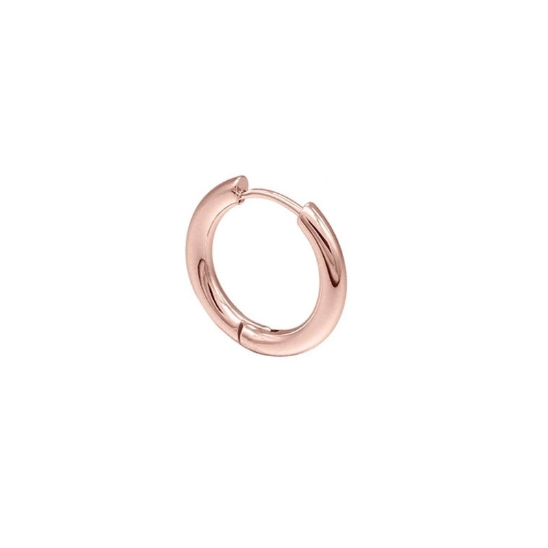 1 Piece Basic Minimalist Round Plating Stainless Steel Earrings