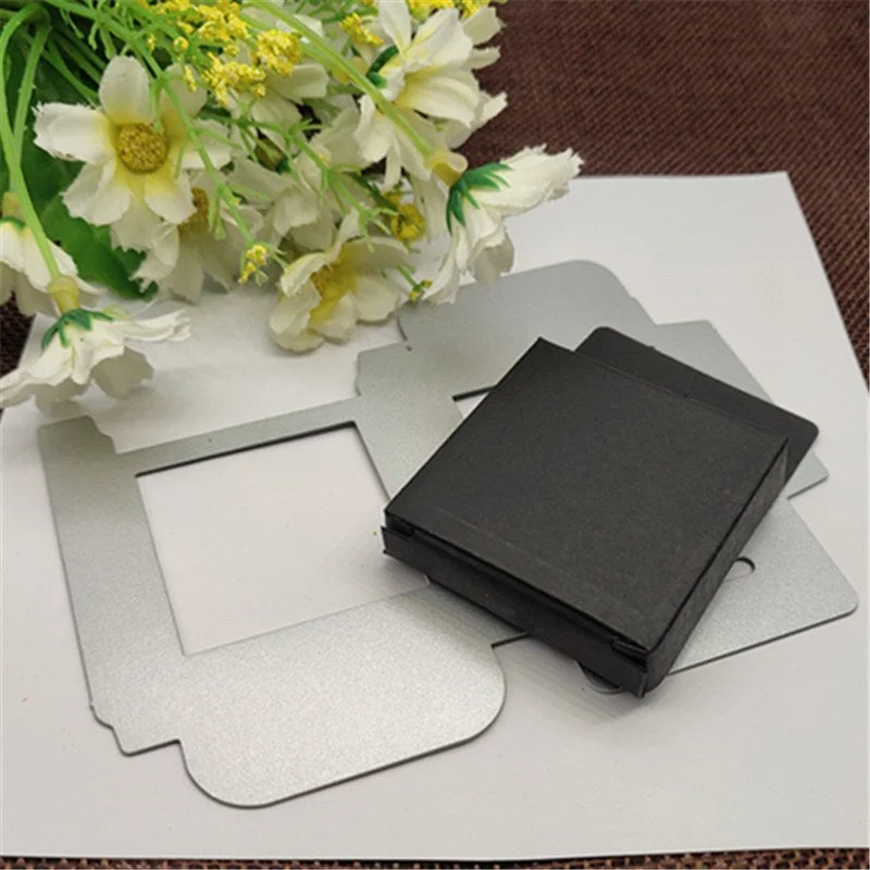 Small square candy box Metal Cutting Dies Stencils For DIY Scrapbooking Decorative Embossing Handcraft Die Cutting Template