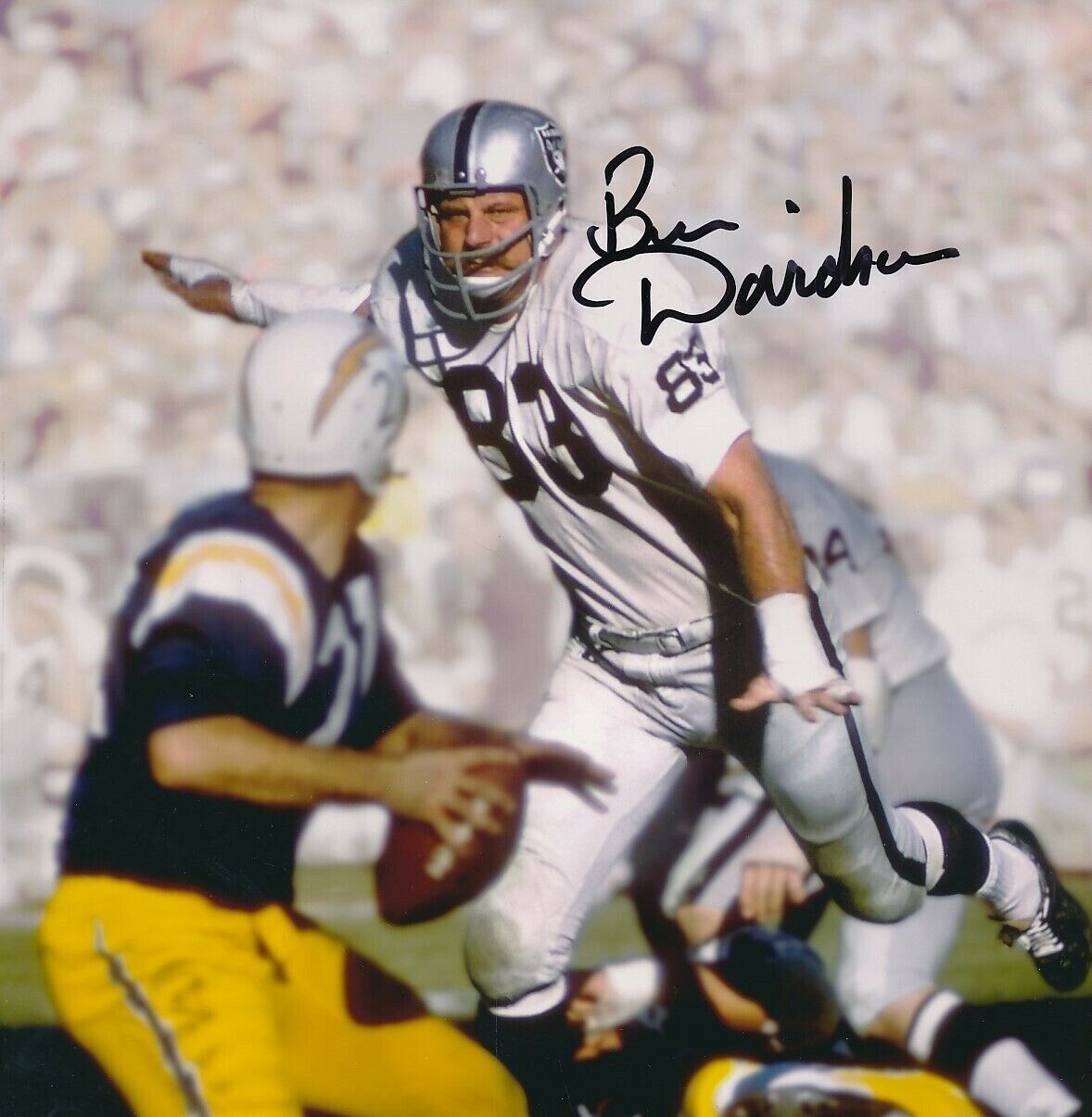 Ben Davidson Autographed Signed 8x10 Photo Poster painting ( Raiders ) REPRINT