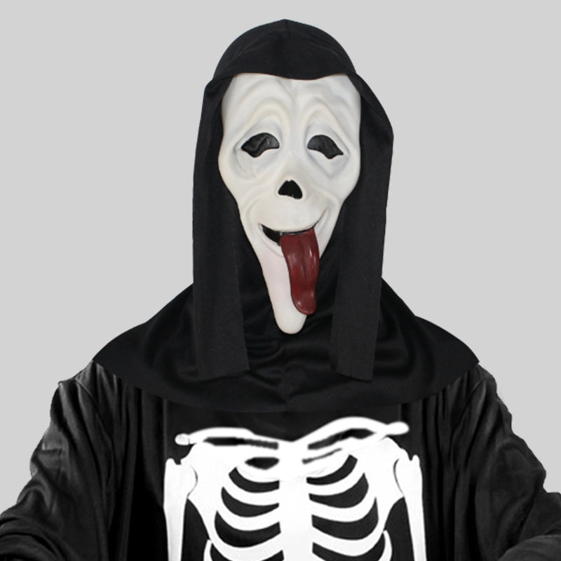 Vintage Style Exaggerated Funny Skull Pvc Halloween Unisex