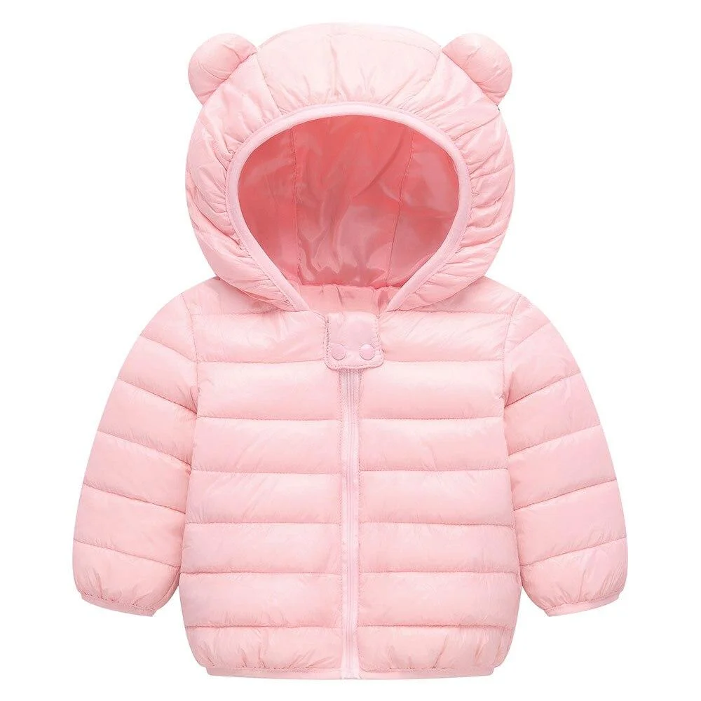 Baby Girls And Boys Down Jacket Winter Hooded Warm Coats For Boys Lovely Toddler Kids Clothes 1-5 Years Children Clothing