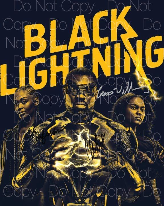 Black Lightningn signed Cress Williams 8X10 Photo Poster painting picture poster autograph RP