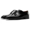 Handmade Black Mens Captoe Leather Derby Dress Shoes Business