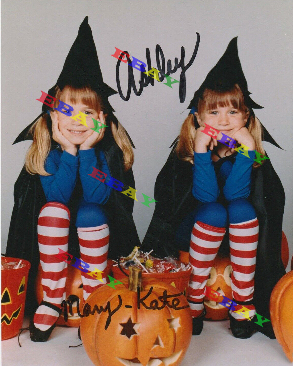 Mary-Kate & Ashley Olsen Full House Autographed Signed 8x10 Photo Poster painting Reprint