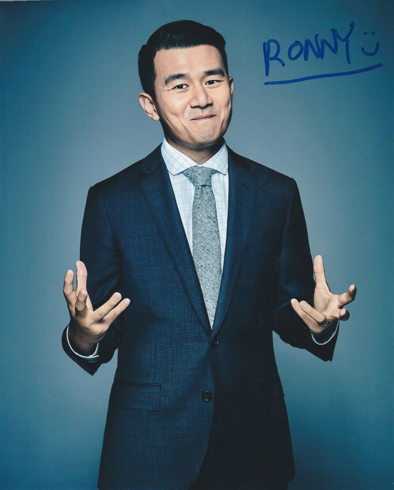 * RONNY CHIENG * signed 8x10 Photo Poster painting * THE DAILY SHOW WITH TREVOR NOAH * 1