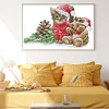 [Brand]Christmas Kitten And Bear - 14CT Stamped Cross Stitch - 42*30cm - Xmas