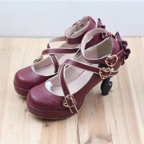 6 Colors Lolita Table Leg High Heels Platform Shoes SP154528