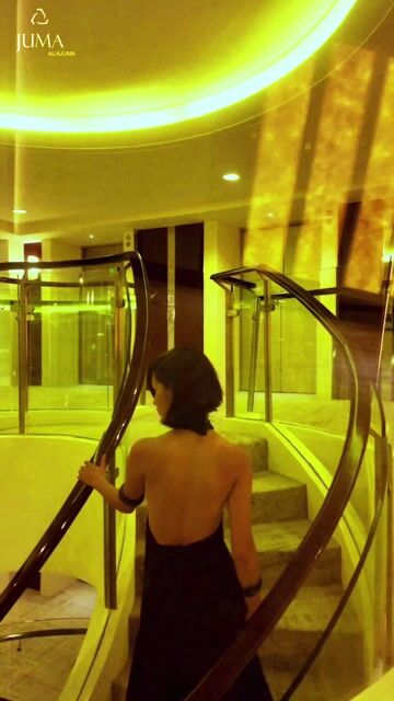 EZZAT Black Halter Dress - 15 Recycled Water Bottles - Black